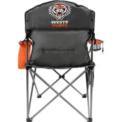 NRL Wests Tigers Camp Chair 9 NRL Wests Tigers Camp Chair -Camping Hardware Sales BCF 343752 04 hi res
