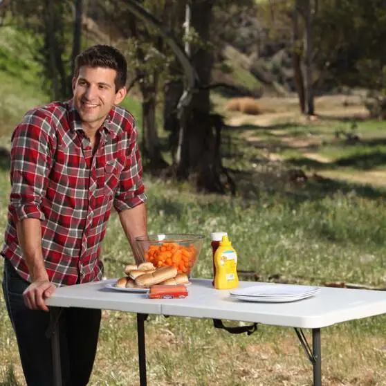 Lifetime Blow Mould Folding Table 121cm 1 Lifetime Blow Mould Folding Table 121cm