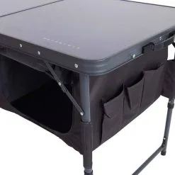 Wanderer Folding Table With Storage -Camping Hardware Sales BCF 520331 04 hi res