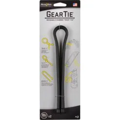 Nite Ize Black 18” Gear Tie - Two Pack
