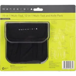 Wanderer Multi-Tool And Knife 3 Piece Pack -Camping Hardware Sales BCF 542760 07 hi res