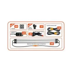 Hardkorr 2 Bar Tri Colour LED Camp Light Kit