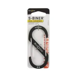 Nite Ize S Biner Dual Carabiner Aluminium No.4 Charcoal