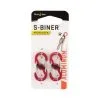 Nite Ize S Biner MicroLock Aluminum 2 Pack Red