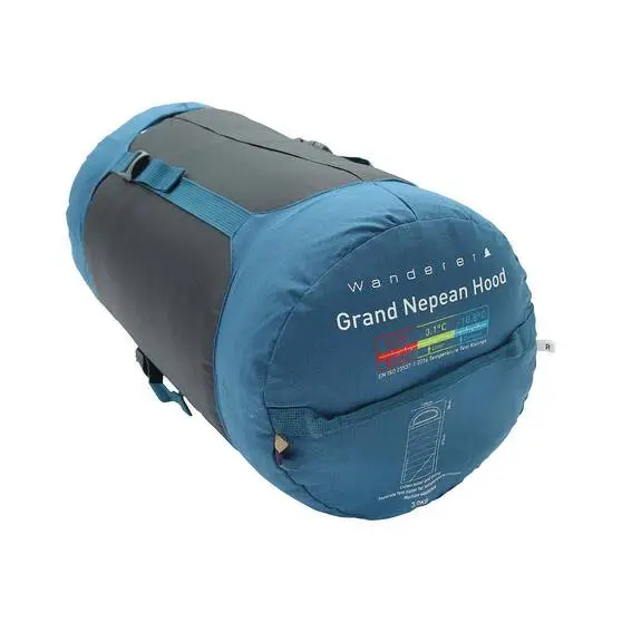 Wanderer Grand Nepean +7.7C Cotton Hooded Sleeping Bag 8 Wanderer Grand Nepean +7.7C Cotton Hooded Sleeping Bag - Image 8