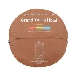 Wanderer Grand Yarra -9.6C Cotton Hooded Sleeping Bag 12 Wanderer Grand Yarra -9.6C Cotton Hooded Sleeping Bag -Camping Hardware Sales BCF 582098 05 hi res