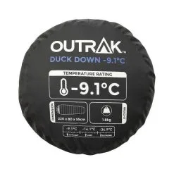 Outrak Duck Down -9.1C Sleeping Bag -Camping Hardware Sales BCF 591859 06 hi res