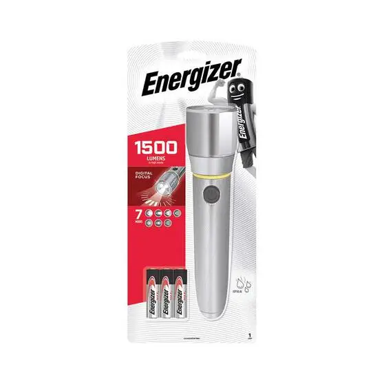 Energizer Ultra Digital Focus 1500 Lumen Metal Torch 2 Energizer Ultra Digital Focus 1500 Lumen Metal Torch - Image 2
