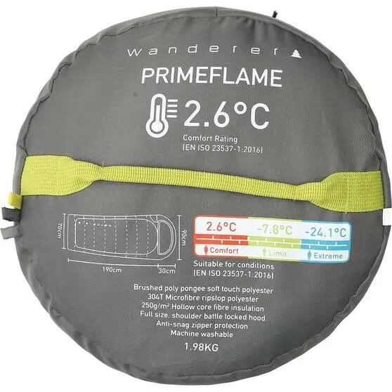 Wanderer PrimeFlame 2.6°C Hooded Sleeping Bag 5 Wanderer PrimeFlame 2.6°C Hooded Sleeping Bag - Image 5