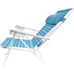 Wanderer Seafoam Stripe Beach Chair -Camping Hardware Sales BCF 632491 03 hi res