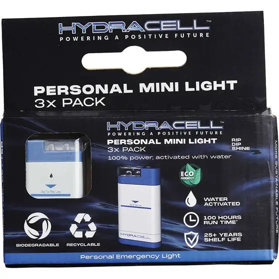 Hydracell Mini Light 3 Pack 1 Hydracell Mini Light 3 Pack