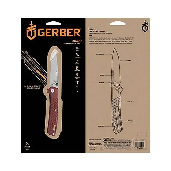 Gerber Zilch Folding Knife Red 2 Gerber Zilch Folding Knife Red - Image 2
