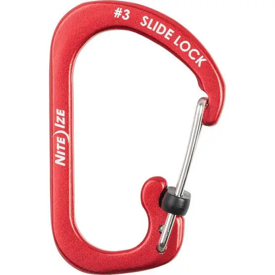 Nite Ize S-Biner SlideLock Aluminium Red 2 Nite Ize S-Biner SlideLock Aluminium Red - Image 2