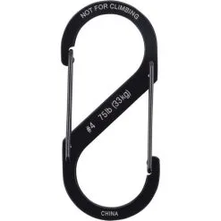 Nite Ize S-Biner Dual Carabiner No.4 Black 5 Nite Ize S-Biner Dual Carabiner No.4 Black -Camping Hardware Sales BCF 649430 02 hi res