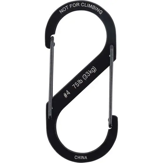 Nite Ize S-Biner Dual Carabiner No.4 Black 3 Nite Ize S-Biner Dual Carabiner No.4 Black - Image 3